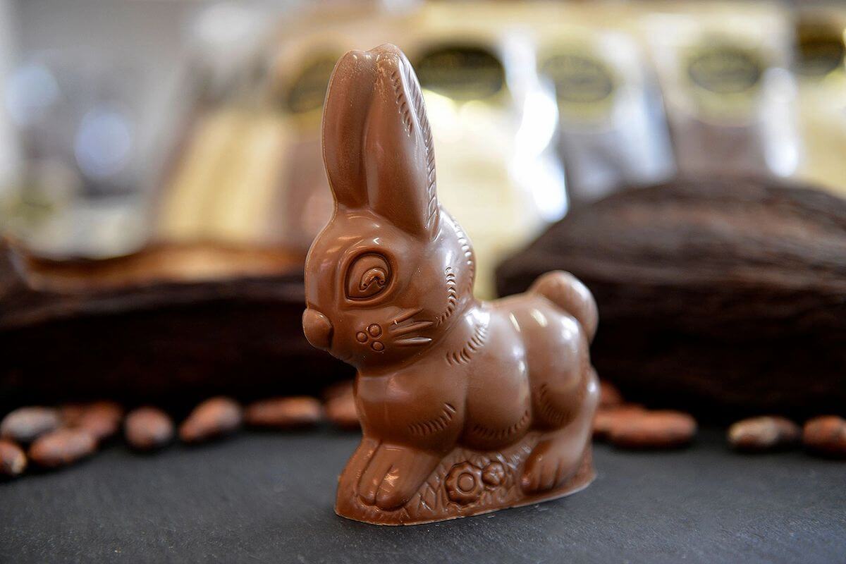 Handcrafted Belgian Milk Chocolate Bunny - Gluten-Free