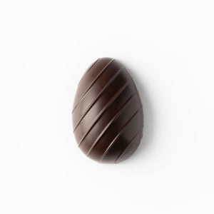 Medium Easter egg in Milk, Dark, or White chocolate, personalised option available, by Crofts Chocolates.