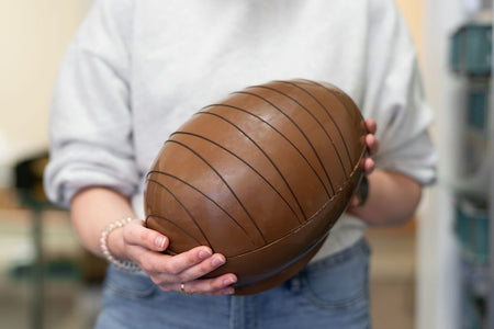 Giant Belgian chocolate Easter egg by Crofts Chocolates